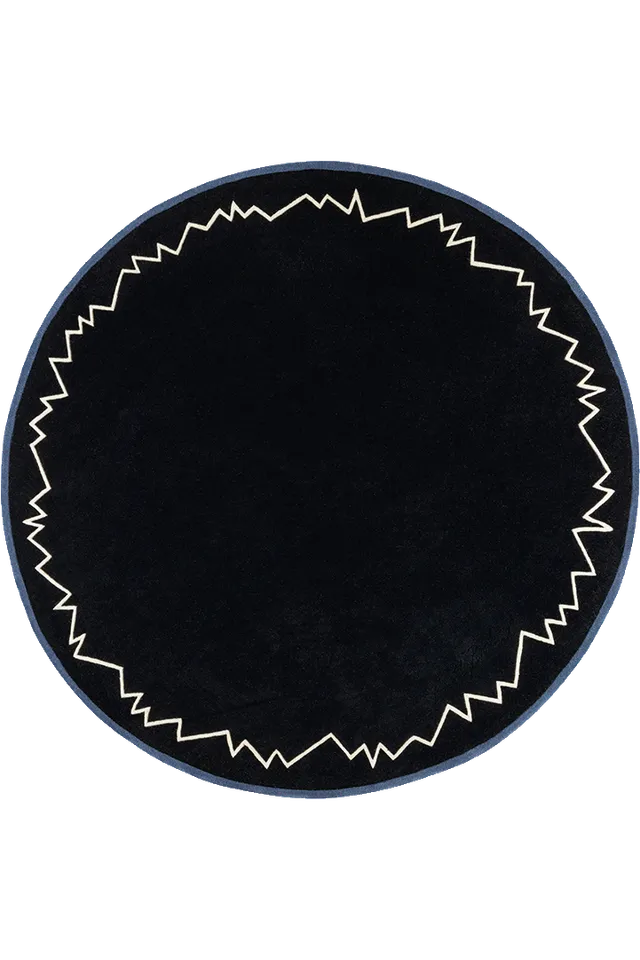 toulemonde-bochart-baikal-tapis-rond-noir-230-260-cm image 1