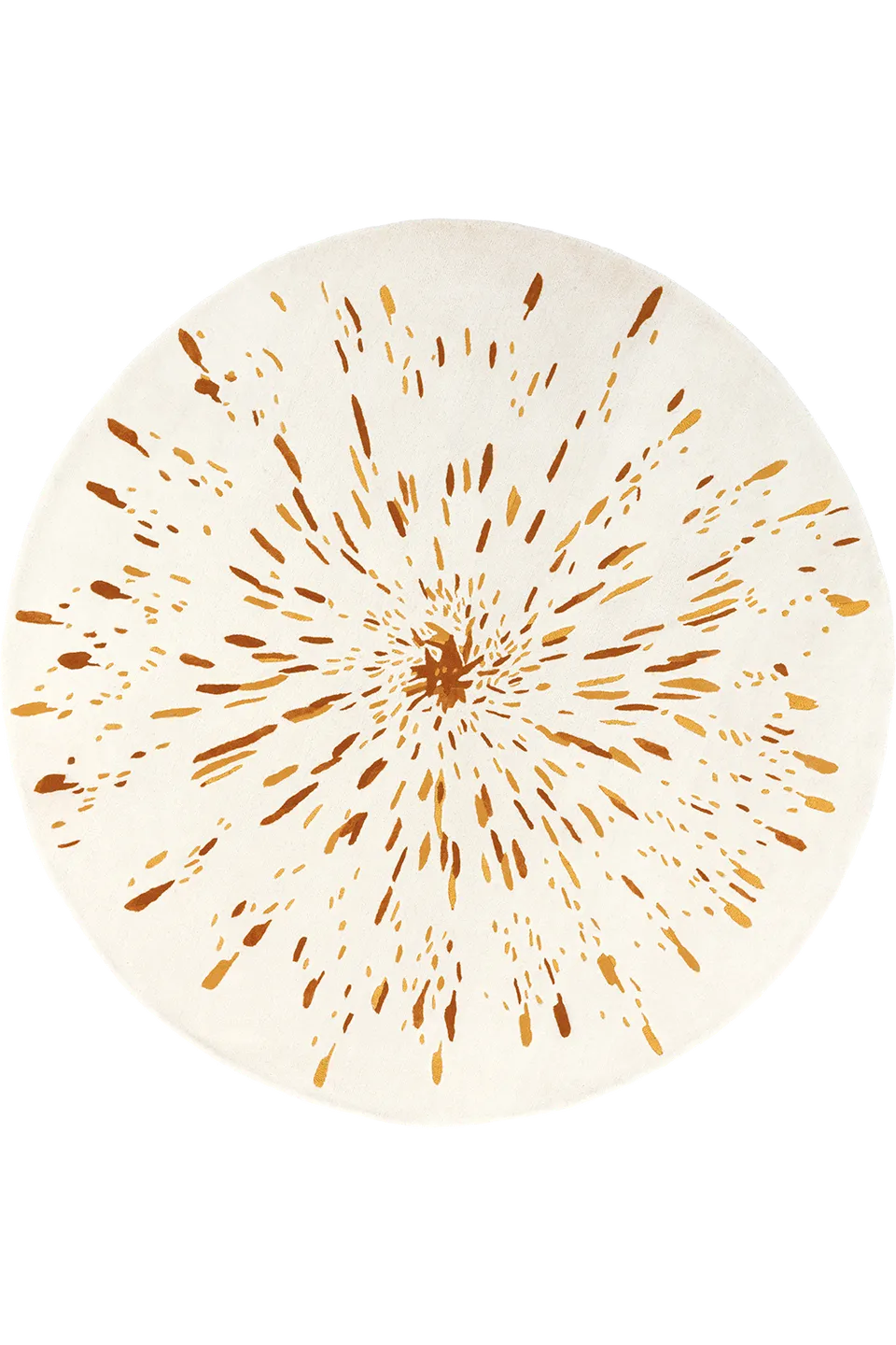 toulemonde-bochart-paint-rond-diam-tre-250-tapis-rond-ocre-et-beige image 1