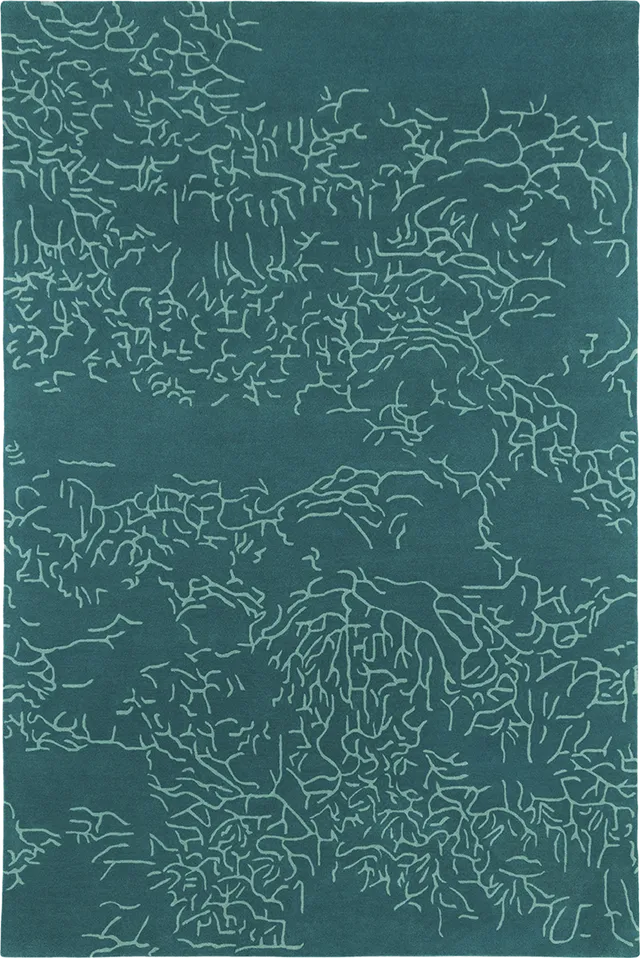toulemonde-bochart-tapis-nature-lagon-vert-en-laine-tuft-main image 1