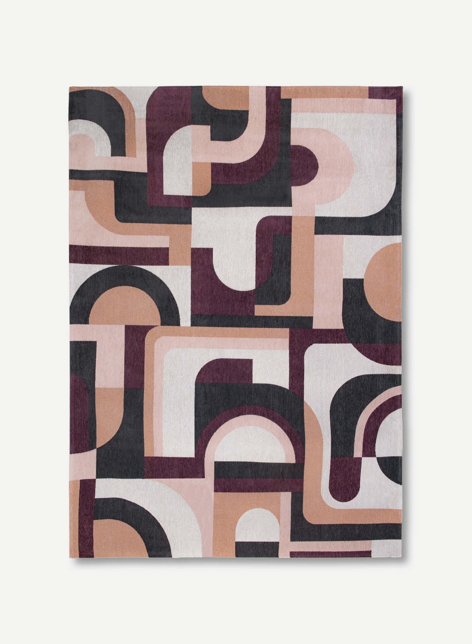 louis-de-poortere-nuance-module-tapis-g-om-trique-170-x-240-cm-bleu-camel image 2
