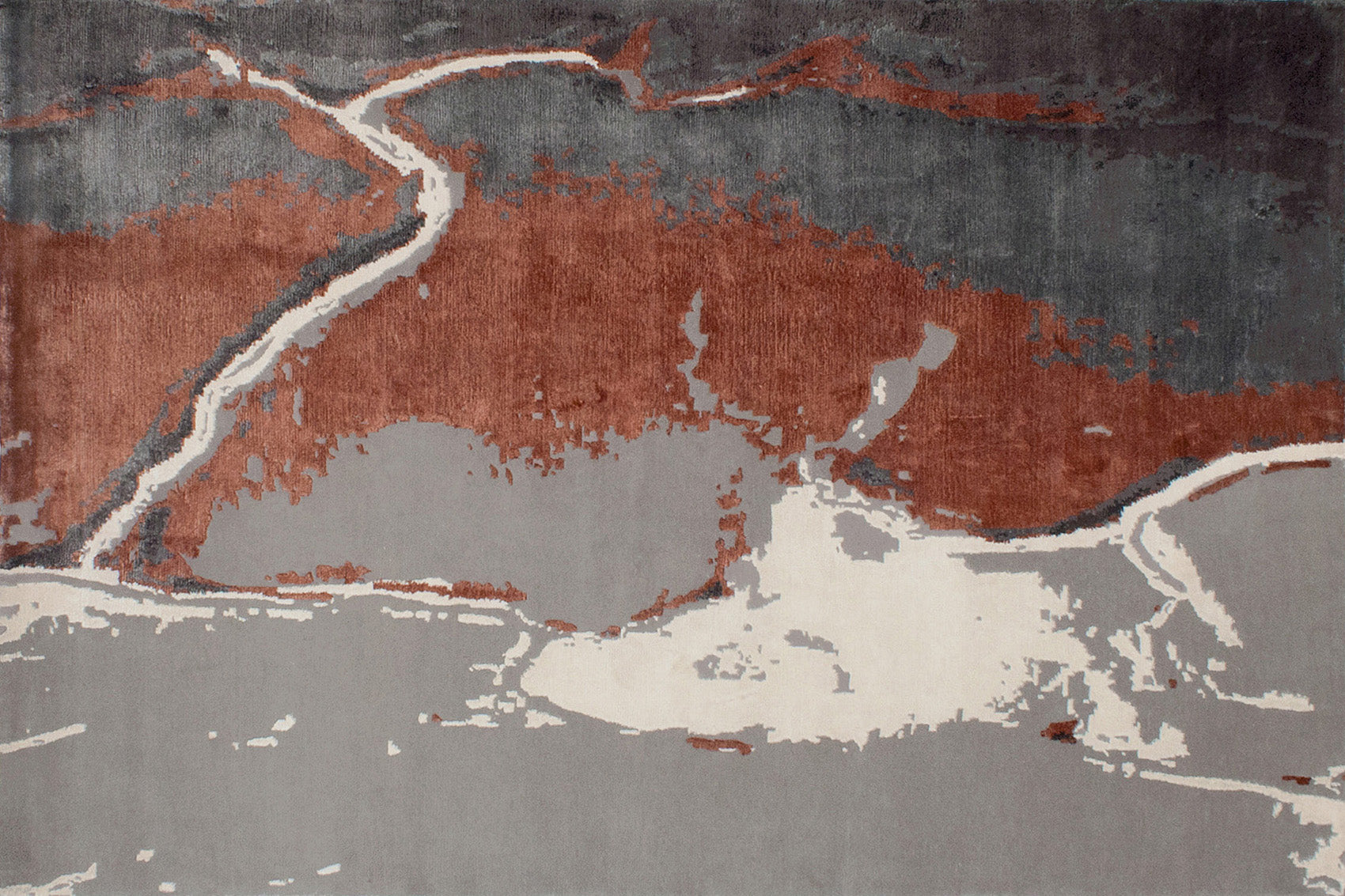 serge-lesage-bridge-tapis-contemporain-acajou image 2