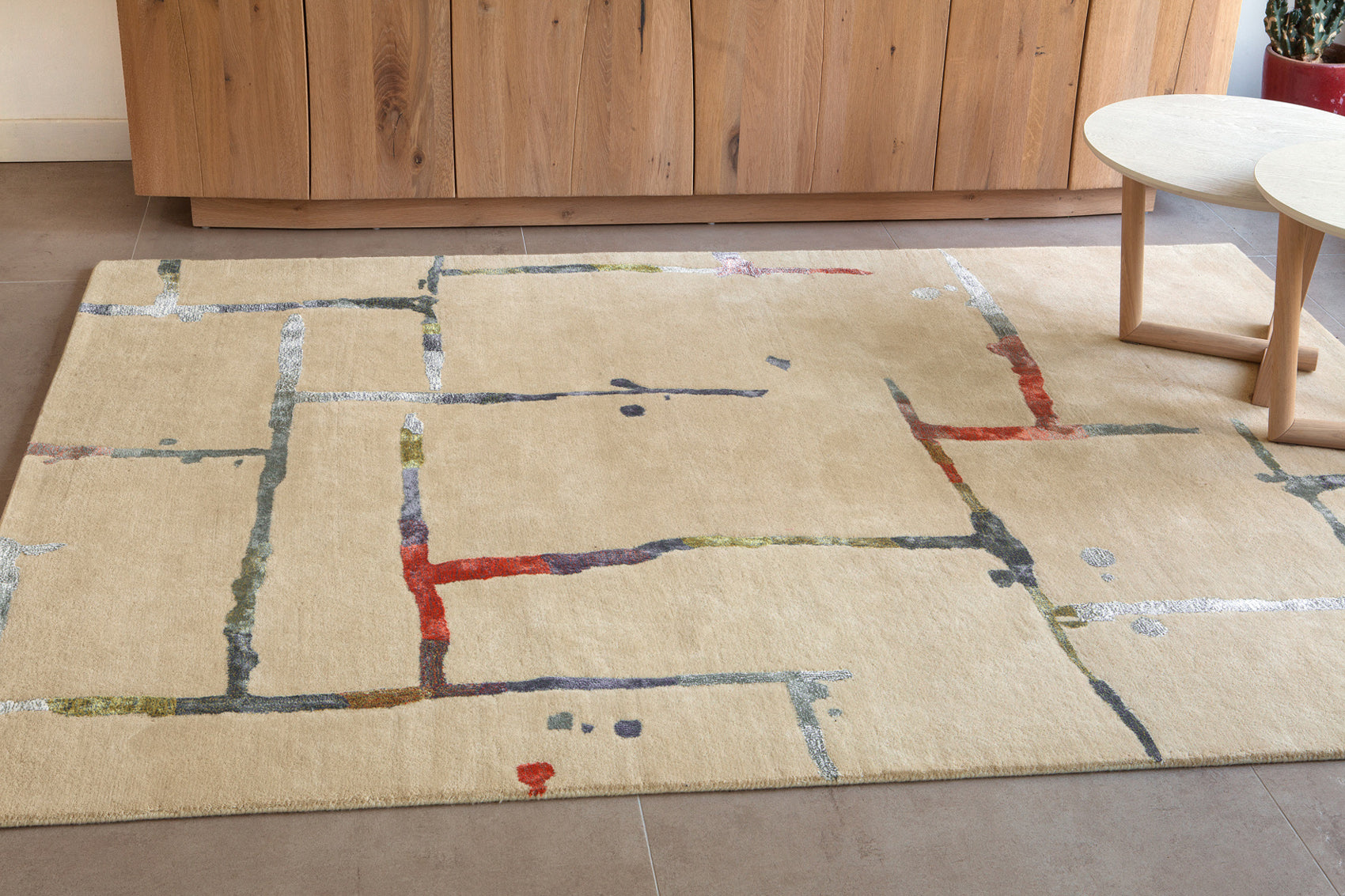 tapis-serge-lesage-ribbon-multicolore image 1