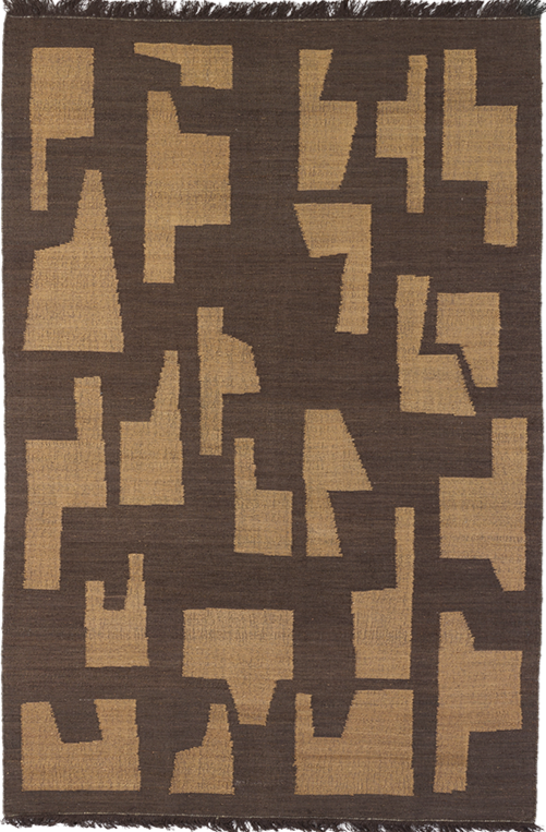 tapis-serge-lesage-vibration-1-noyer-motif-girafe-voyage image 1
