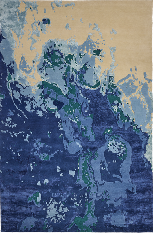 serge-lesage-ocean-bleu-profond-tapis-apaisant-abstrait image 2