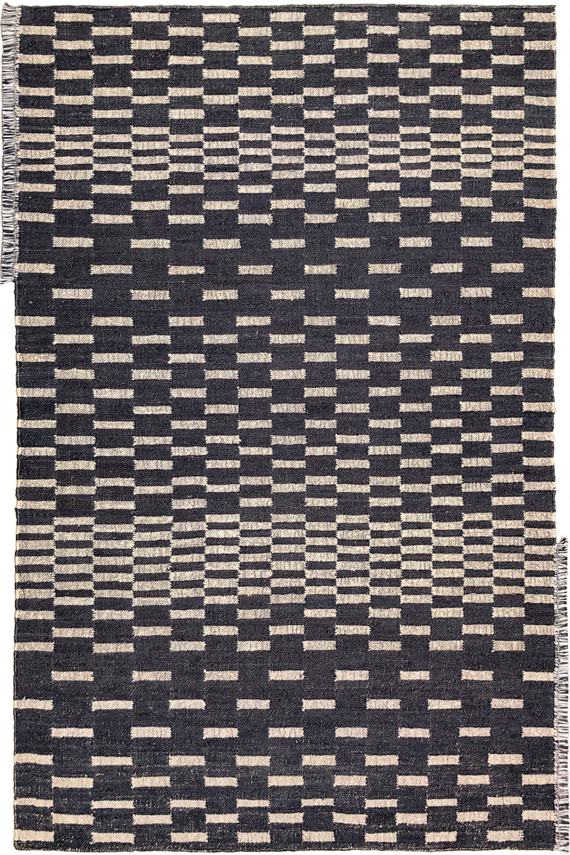 serge-lesage-tapis-vibration-2-noir-et-blanc image 1