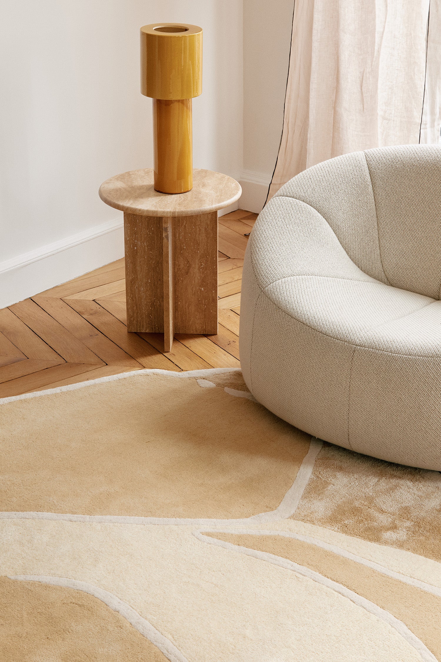 toulemonde-bochart-muse-beige-tapis-tuft-main-laine-et-viscose image 4