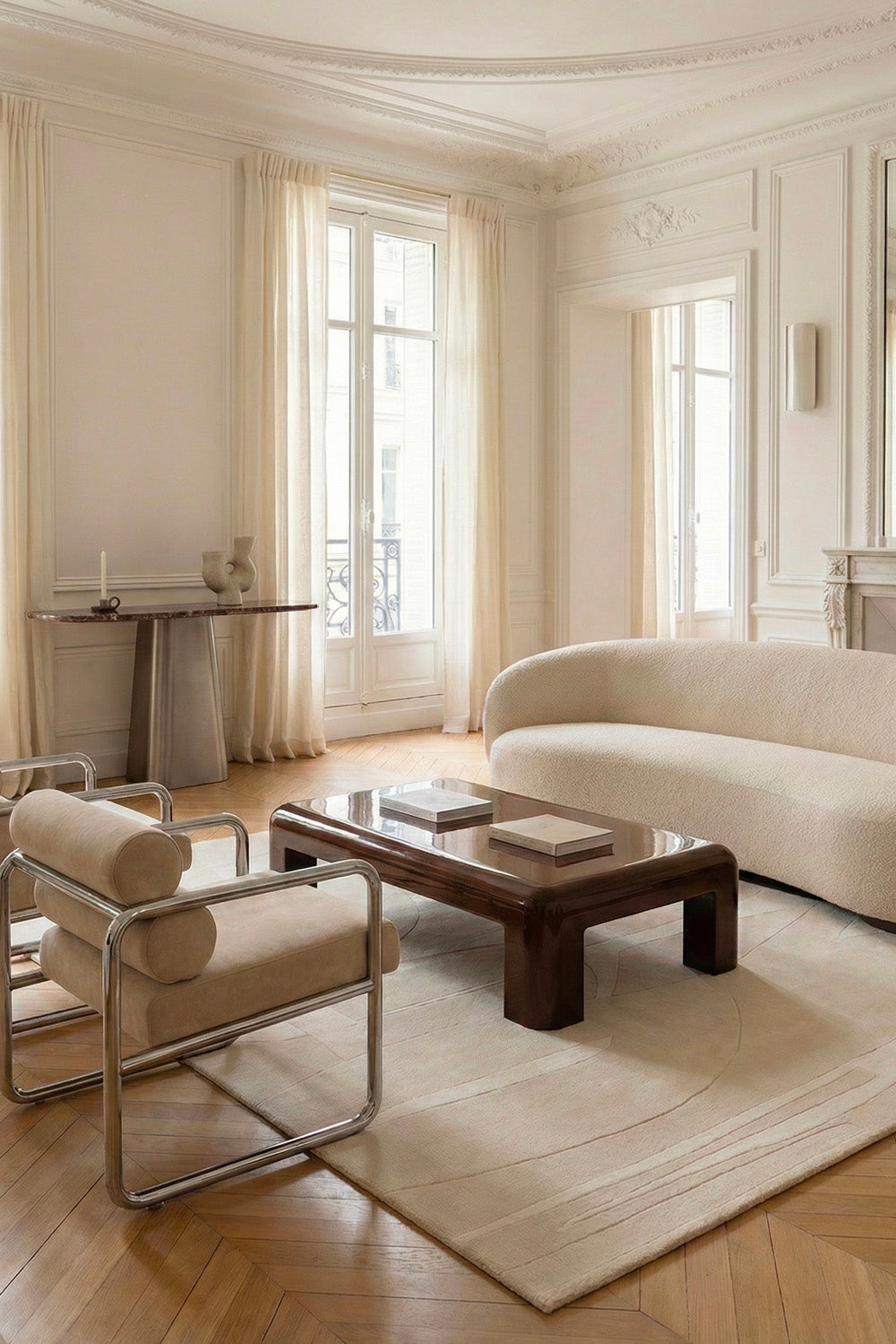 toulemonde-bochart-collage-tapis-blanc-en-laine-tuft-main image 3