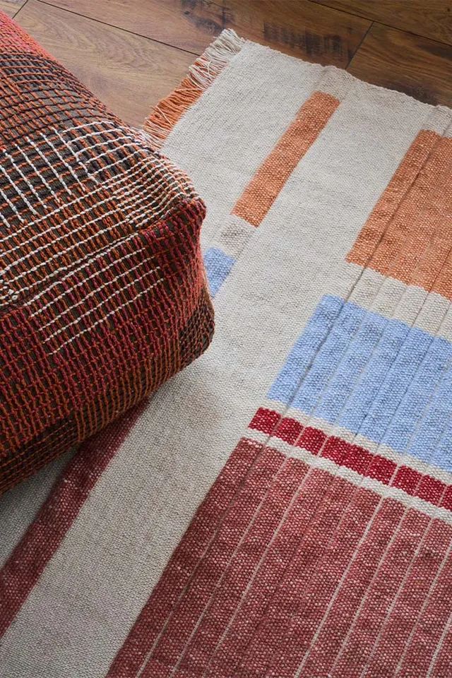 lorena-canals-columns-multi-color-tapis-handloom-laine-et-coton image 1