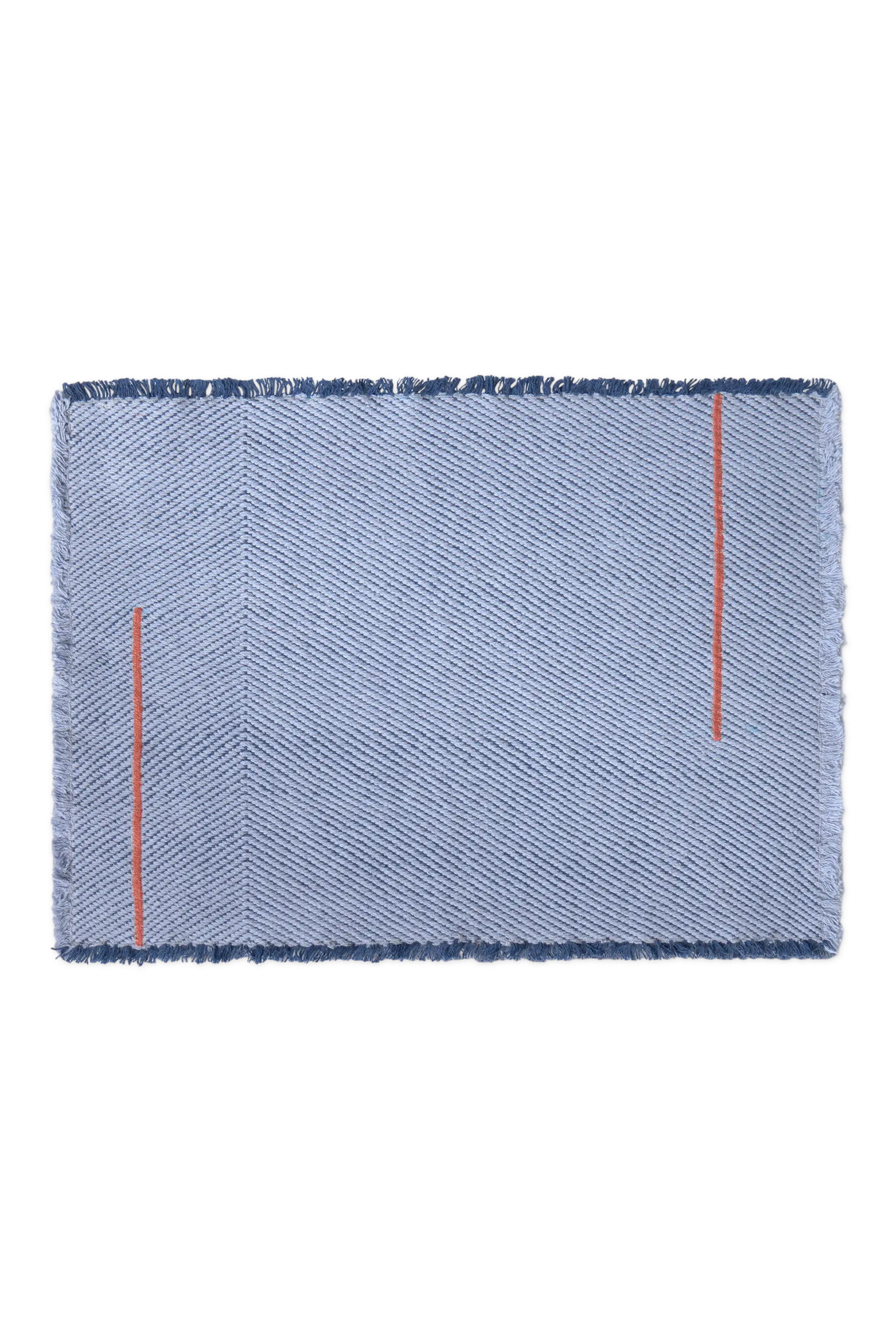 lorena-canals-chroma-stripes-set-de-2-sets-de-table-vertical-anil-blue image 1