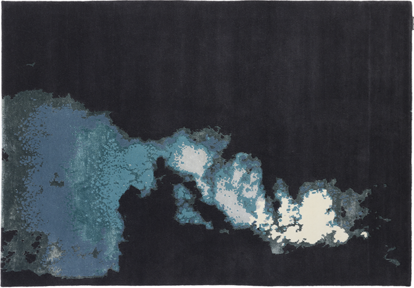 serge-lesage-behind-bleu-tapis-d-grad-bleus-fait-main image 2