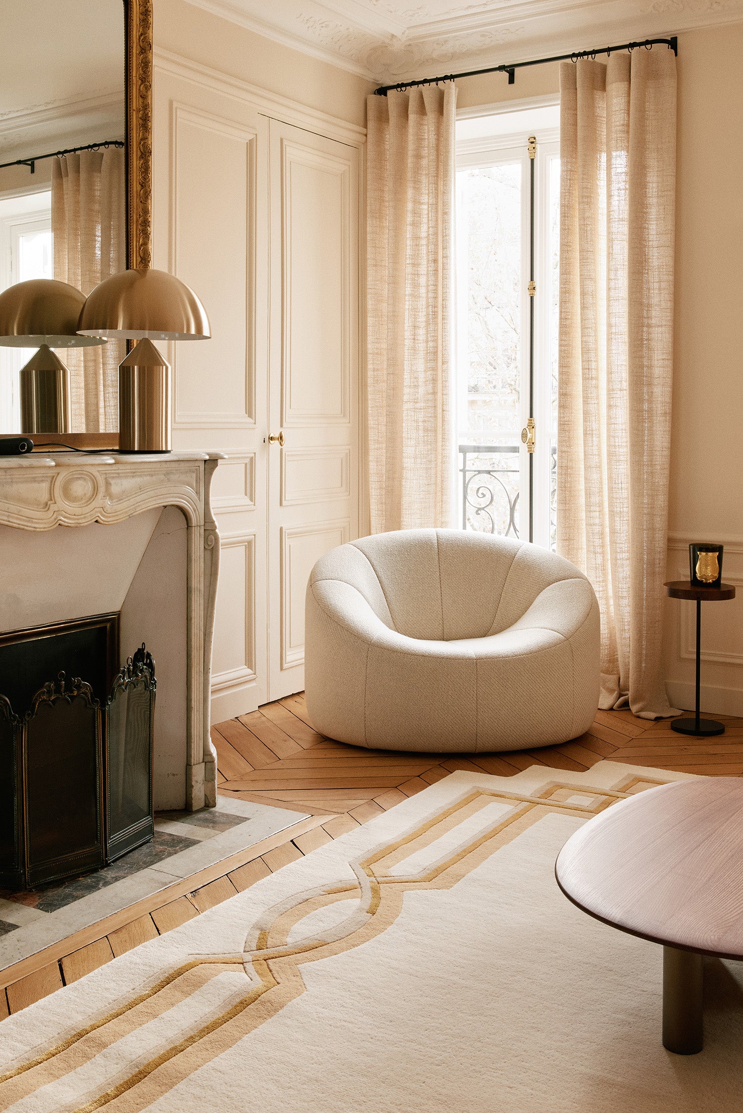 toulemonde-bochart-style-tapis-cru-bordures-architectur-es-laine-tuft-velours image 3