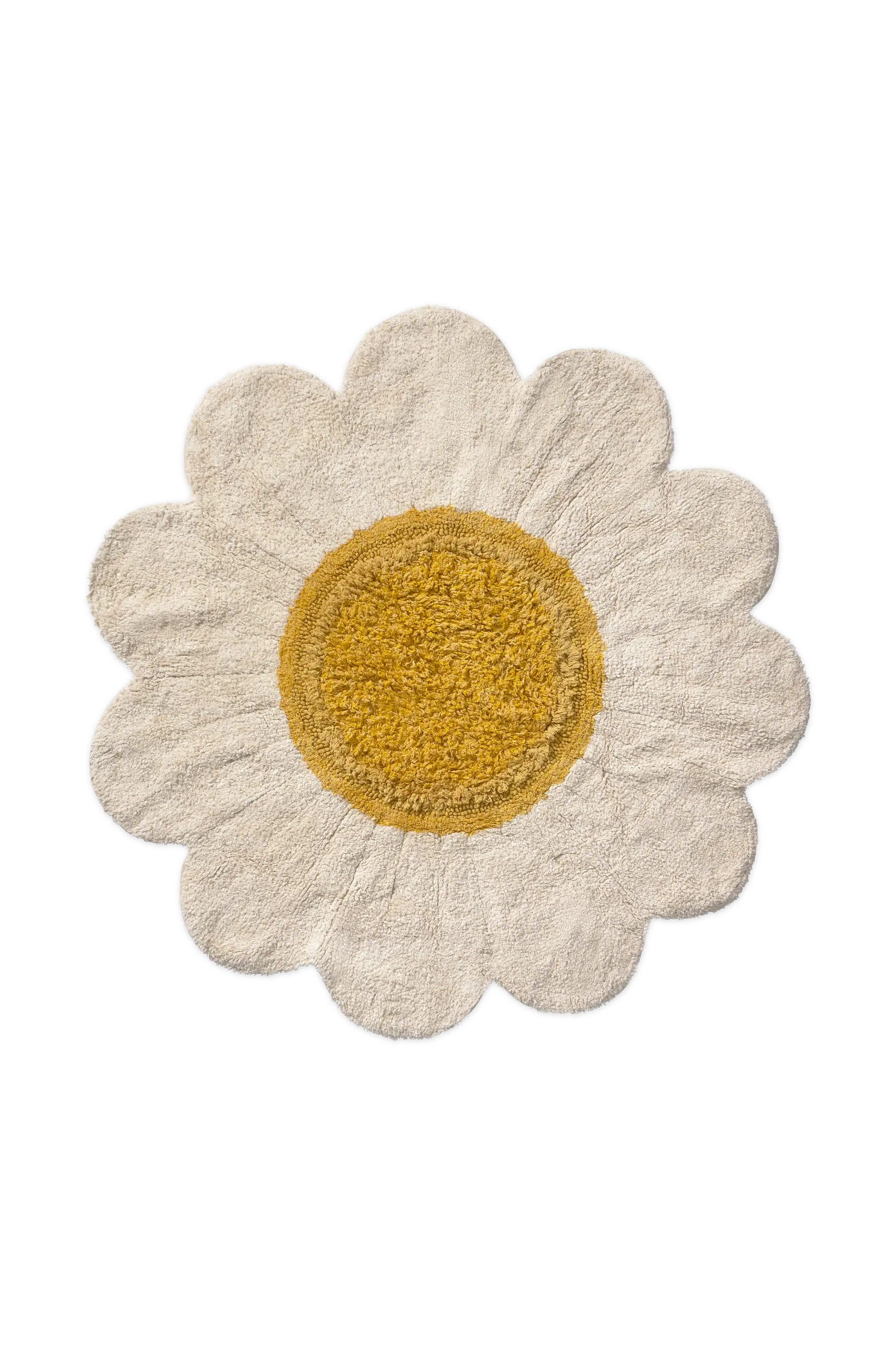 lorena-canals-tapis-lavable-white-daisy-tapis-enfant-fleur-coton image 1