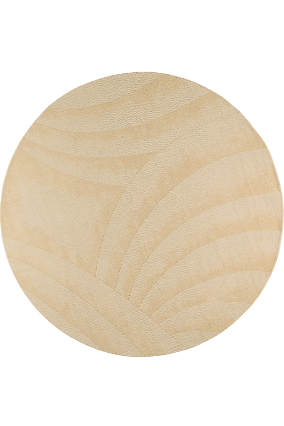 toulemonde-bochart-volute-rond-beige-tapis-rond-laine-boucl-e-tiss-main image 1