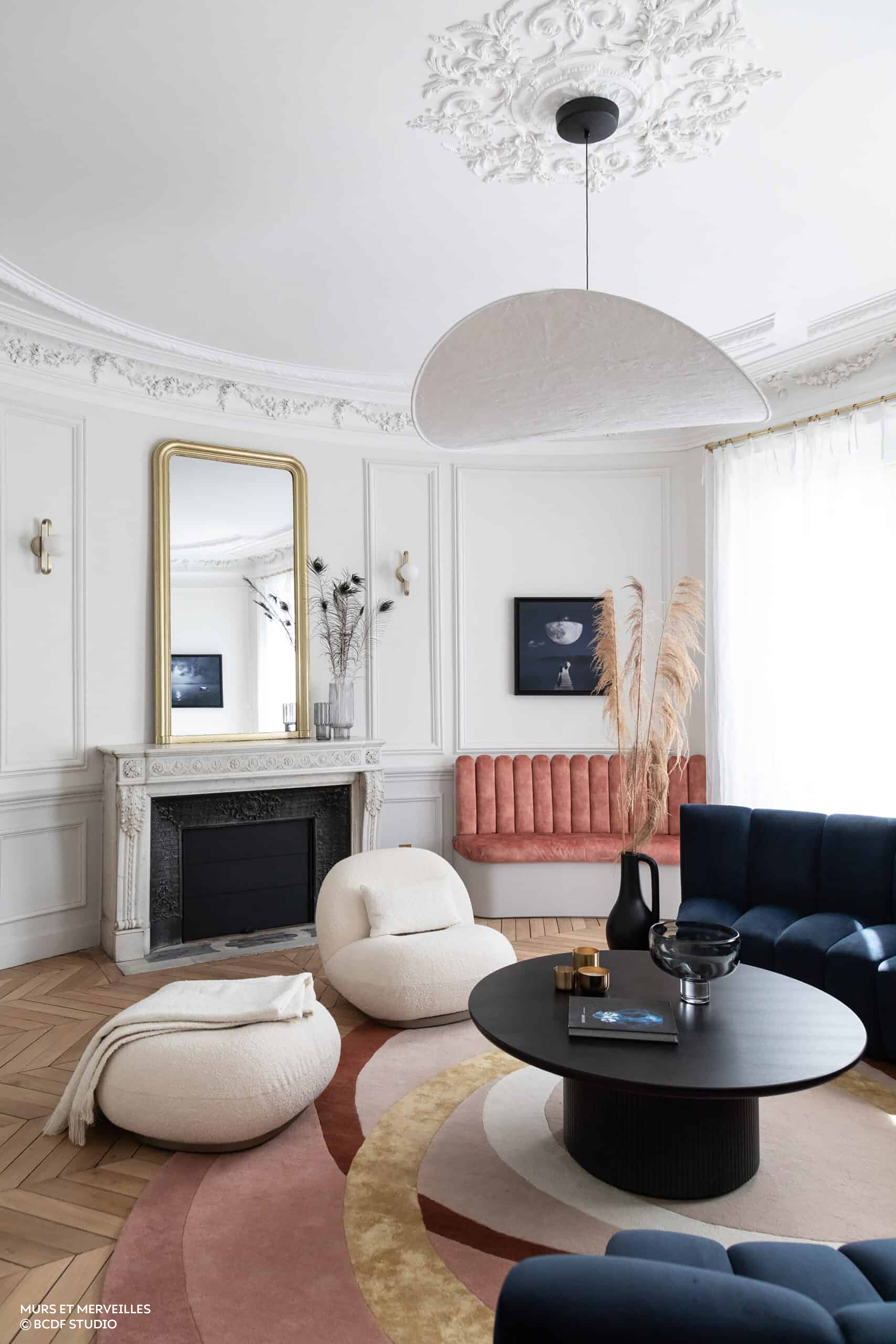 toulemonde-bochart-alliances-tapis-rose-poudre-en-laine-et-viscose-tuft-main image 2