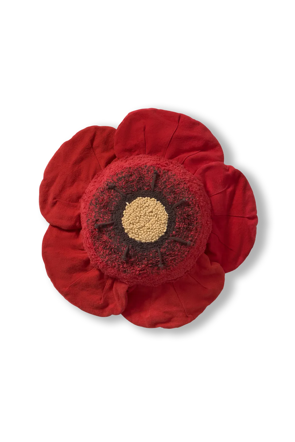 lorena-canals-red-poppy-coussin-de-sol-fleur-coquelicot image 1
