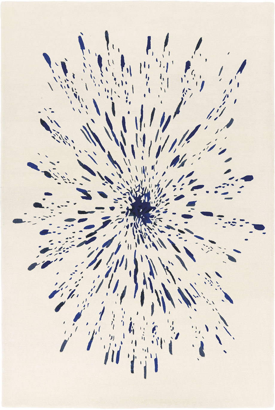 toulemonde-bochart-paint-blanc-bleu-tapis-tuft-main-laine-et-viscose image 1