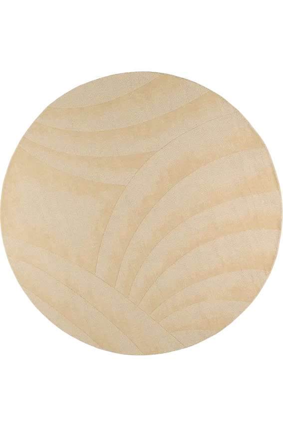 toulemonde-bochart-volute-rond-beige-tapis-rond-laine-boucl-e-tiss-main image 1
