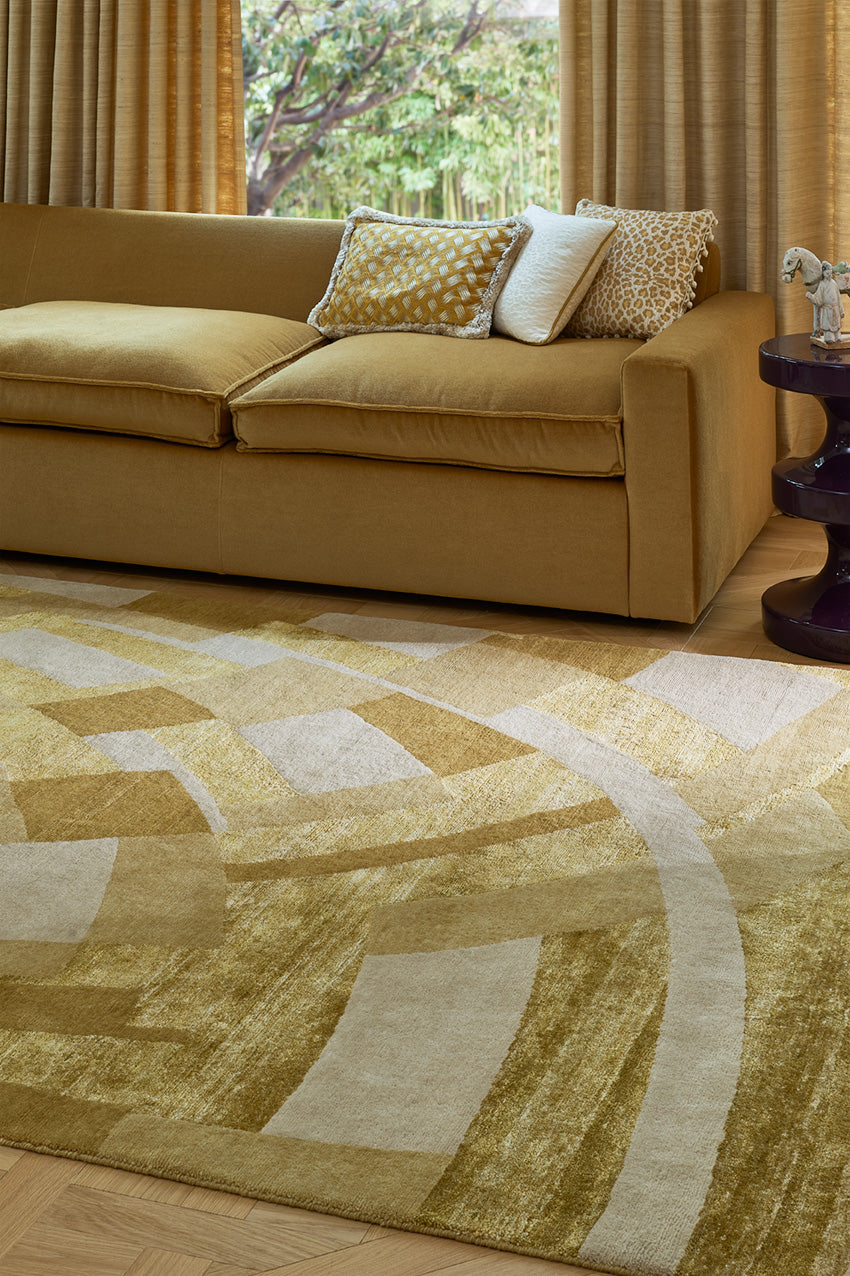 toulemonde-bochart-byzance-or-tapis-brun-laine-et-soie-v-g-tale-nou-main image 2