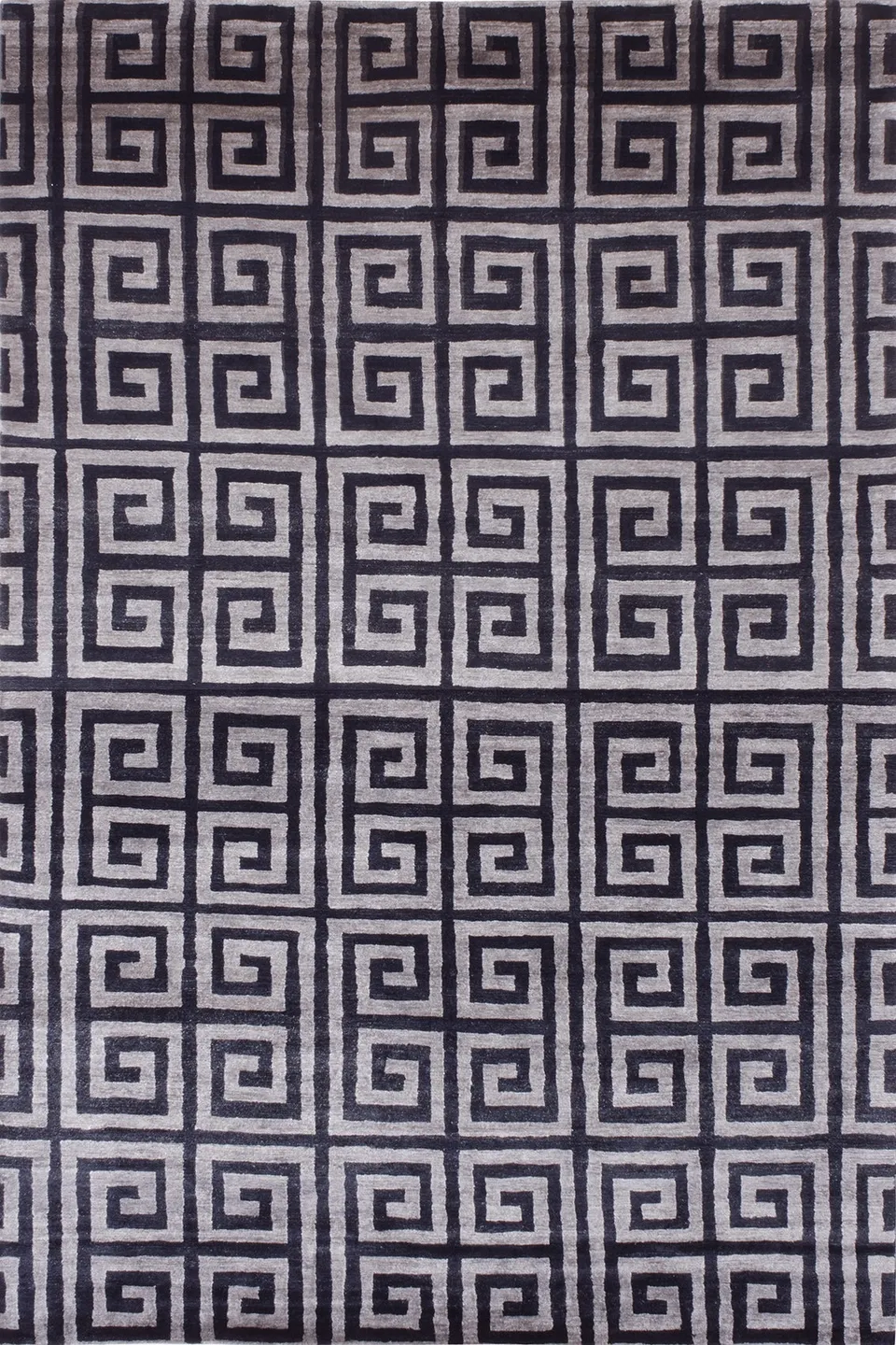 serge-lesage-labyrinth-noir-argent-200x300-tapis-exclusif image 1