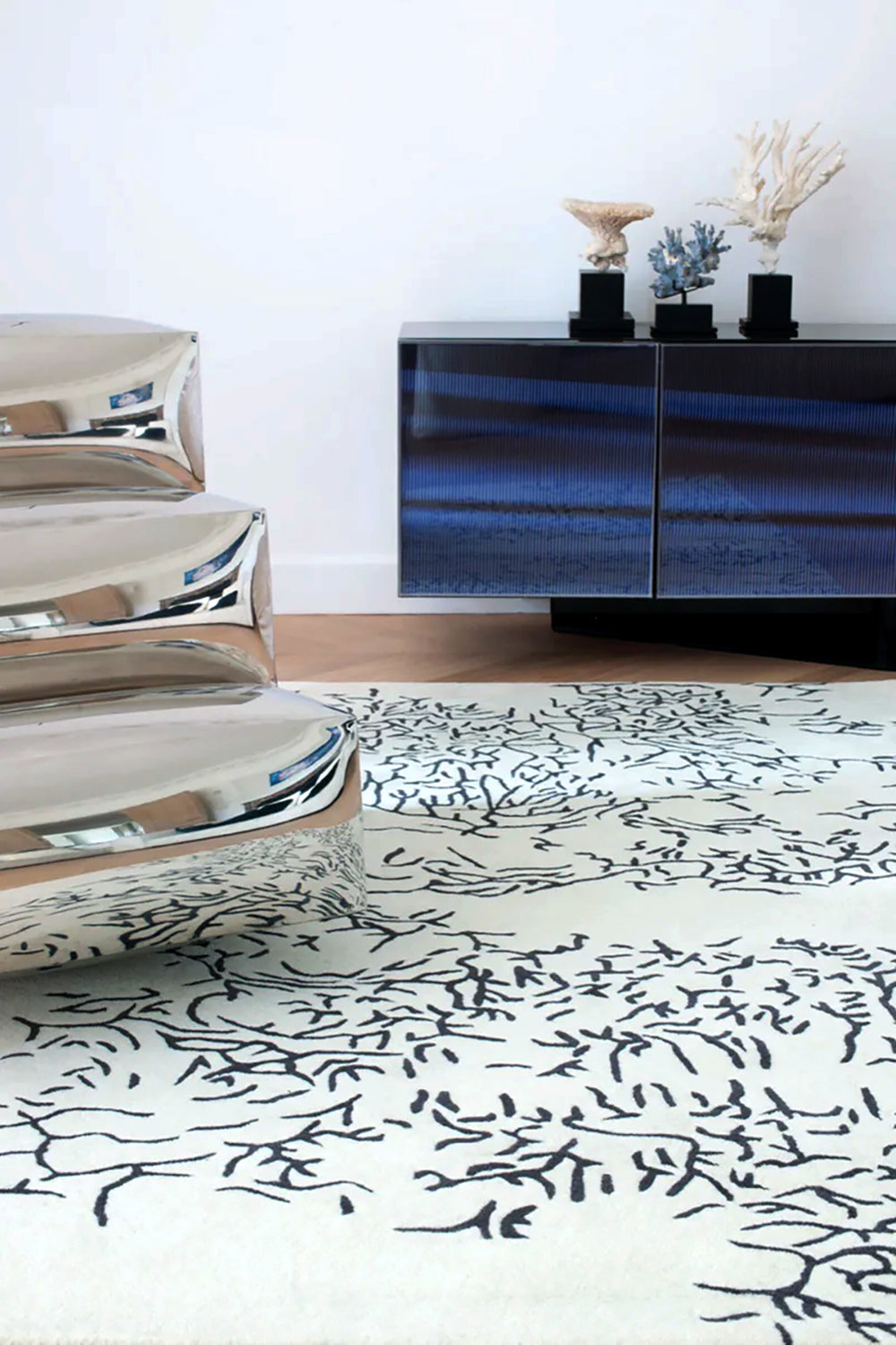 toulemonde-bochart-nature-tapis-noir-et-blanc-laine-tuft-main image 3