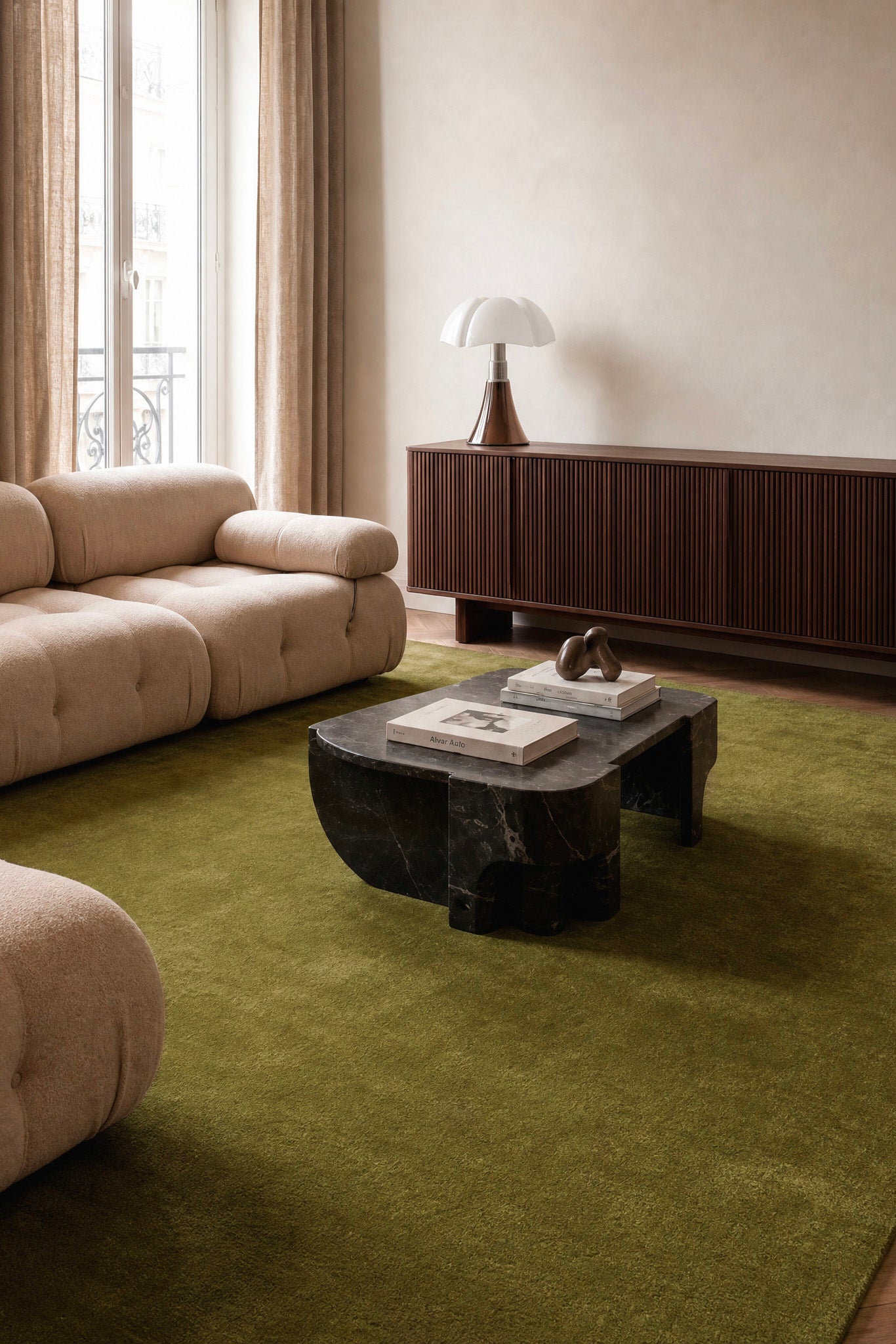 toulemonde-bochart-signature-vert-tapis-contemporain-en-laine-tiss-e-main image 4