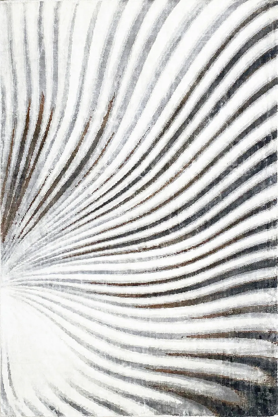 serge-lesage-time-argent-tapis-contemporain-zanzibar-argent image 1