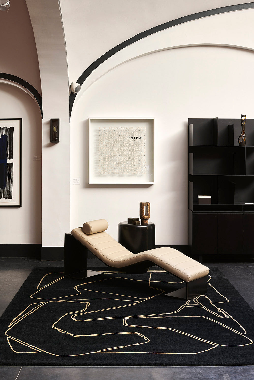 toulemonde-bochart-amalgame-tapis-noir-laine-et-viscose-tuft-main image 5