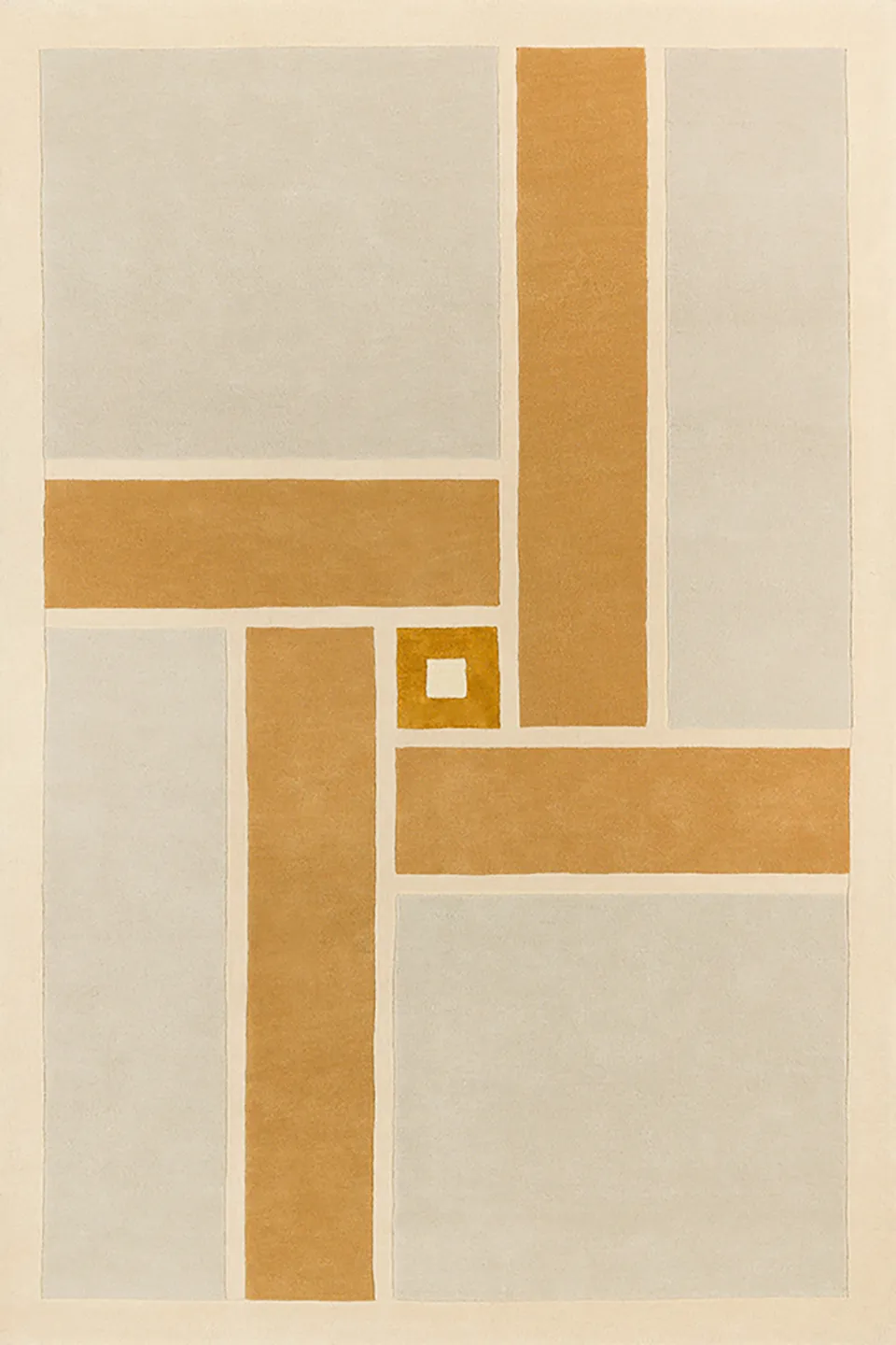 toulemonde-bochart-vintage-tapis-beige-italien-70s-laine-et-viscose image 1