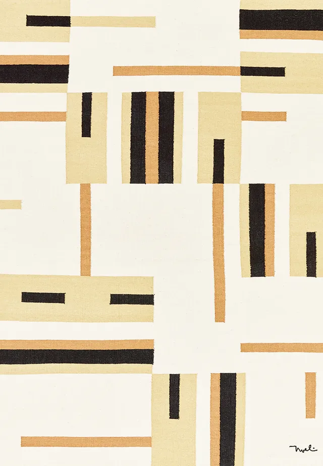 toulemonde-bochart-tandeta-beige-tapis-durrie-tiss-plat-170x220 image 1