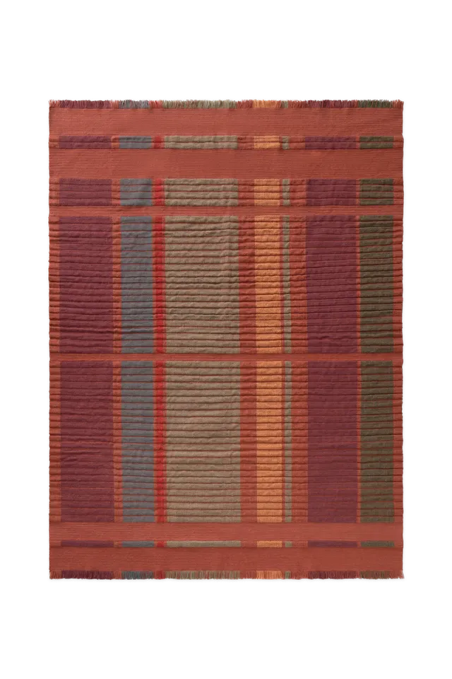 lorena-canals-tapis-handloom-columns-sienna-laine-et-coton image 1