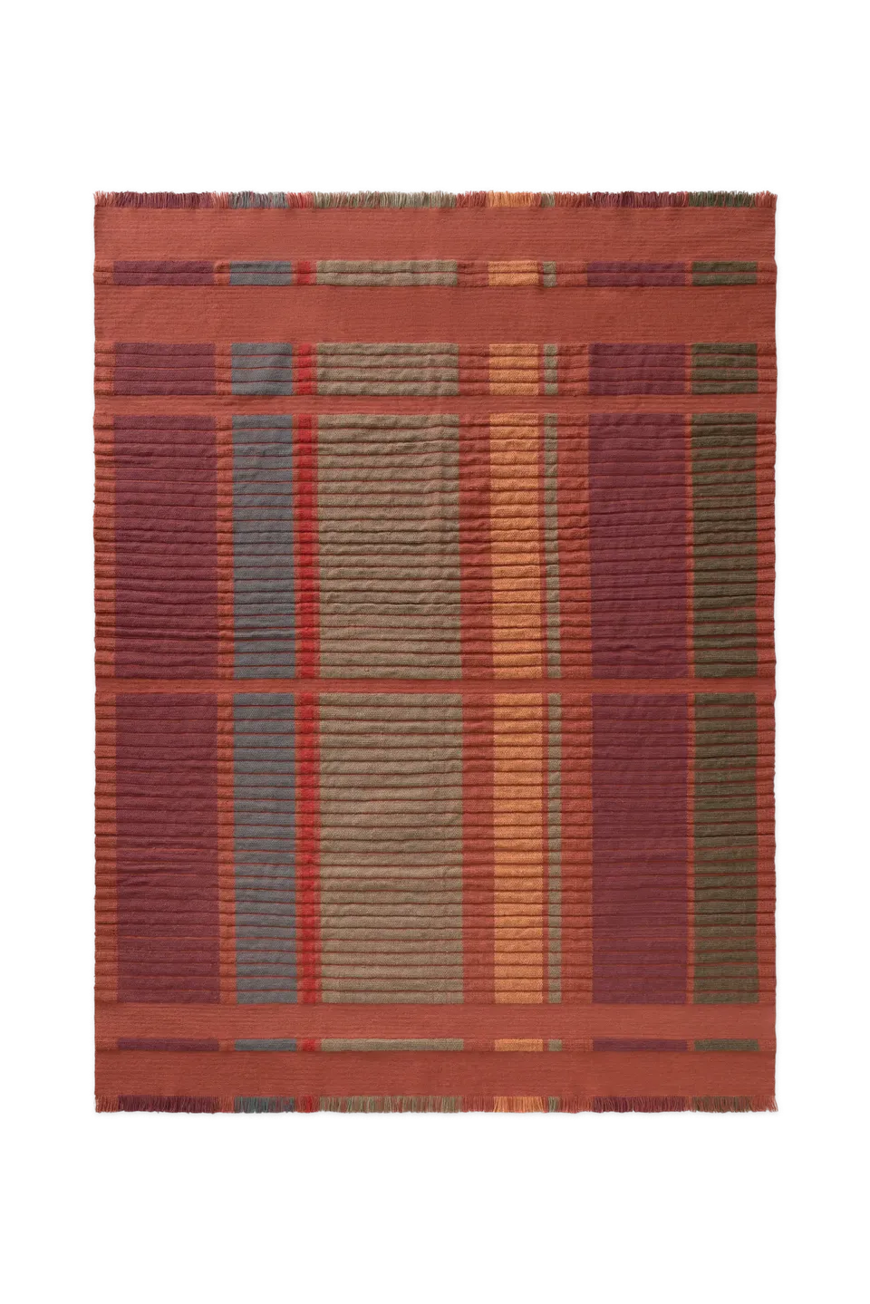lorena-canals-tapis-handloom-columns-sienna-laine-et-coton image 1