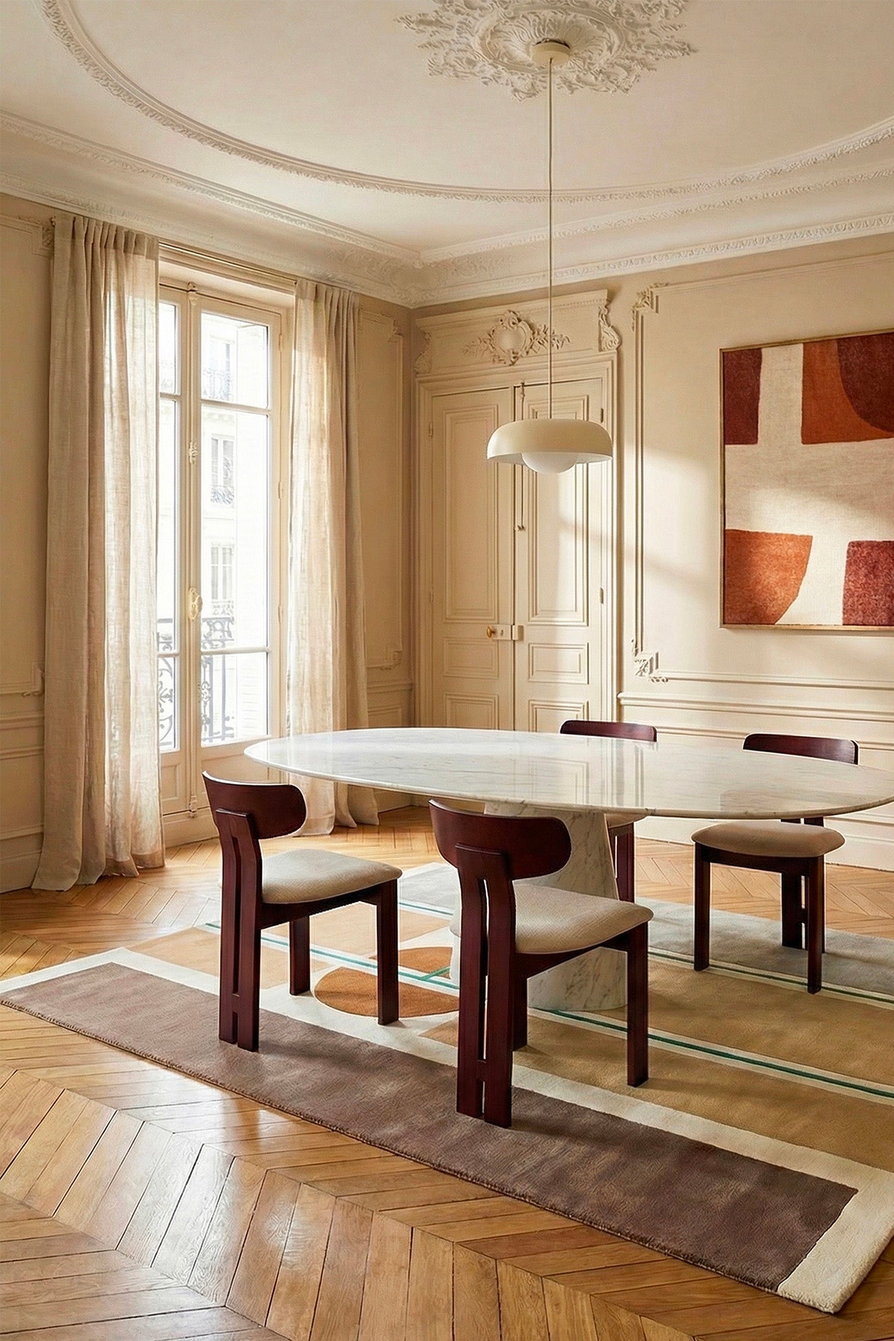 toulemonde-bochart-colagem-tapis-laine-beige-fait-main image 2