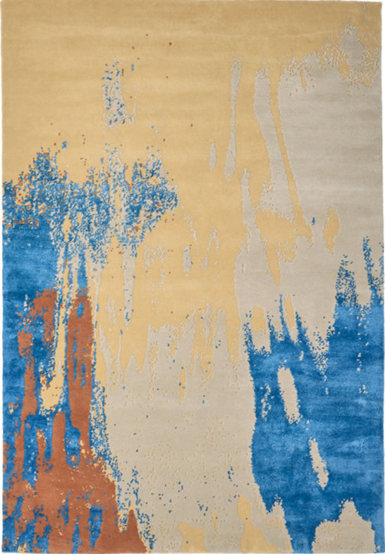 serge-lesage-swan-jaune-soleil-tapis-couleur-vibrante image 2
