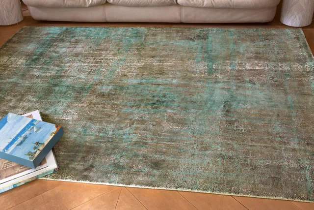 serge-lesage-alena-bleu-paon-tapis-patin-contemporain image 1