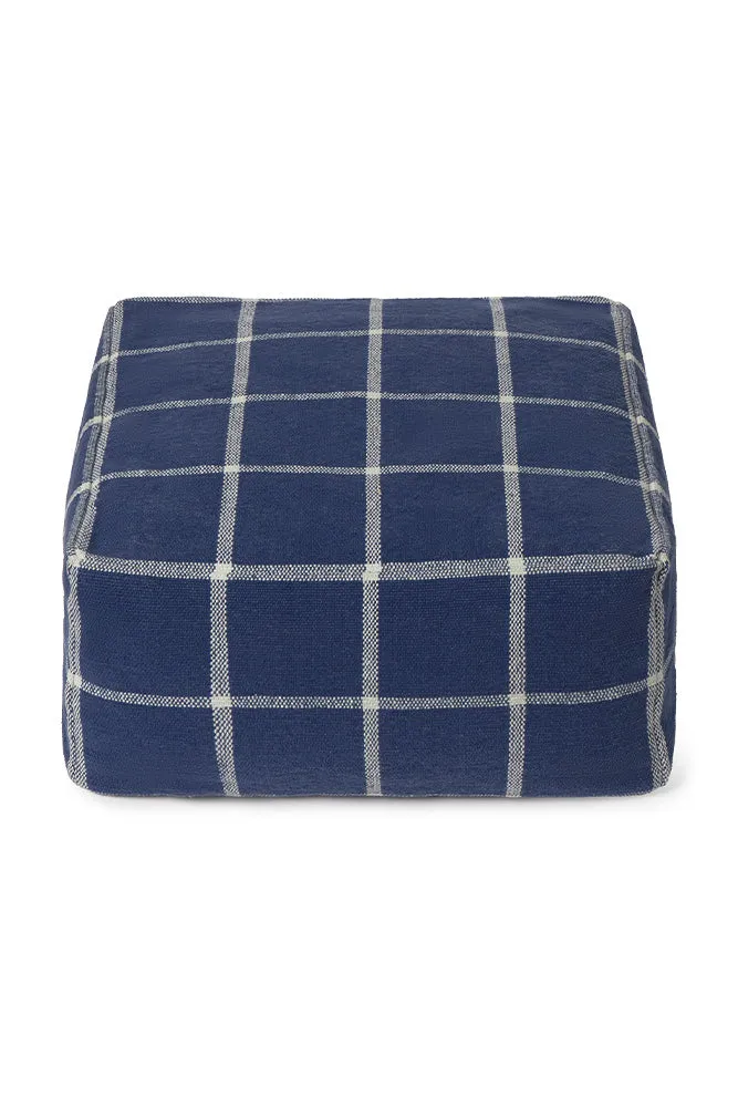 lorena-canals-pouf-geo-block-navy-blue-pouf-tiss-bauhaus image 1