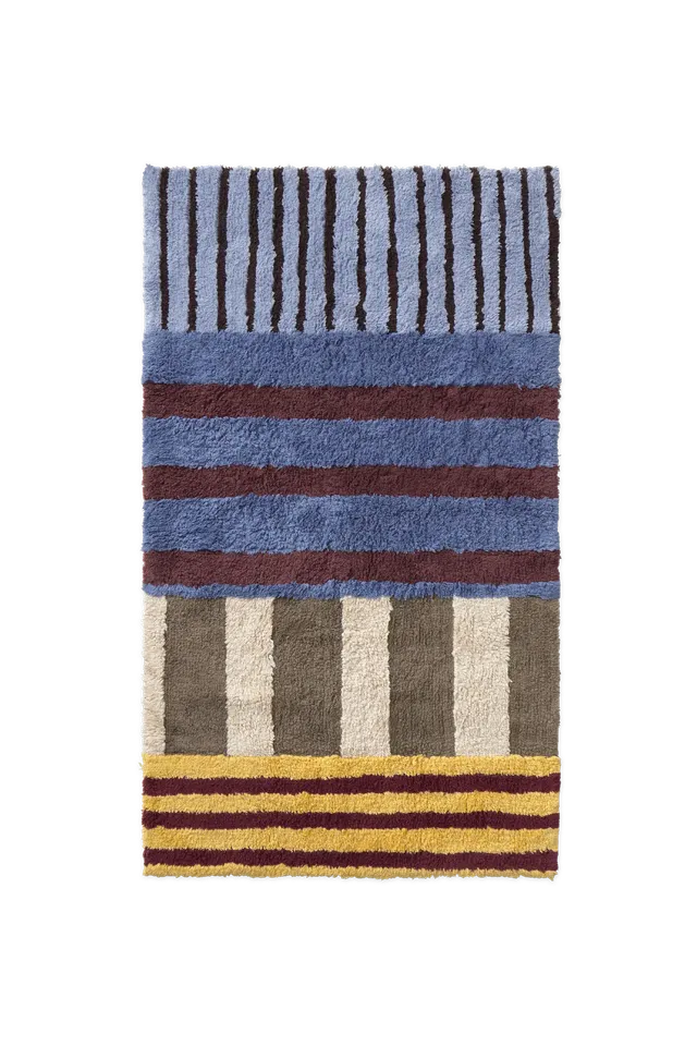 lorena-canals-color-on-indigo-blue-tapis-lavable-en-coton image 1