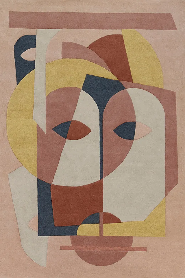 toulemonde-bochart-aduma-terracotta-tapis-laine-par-florence-bourel image 1