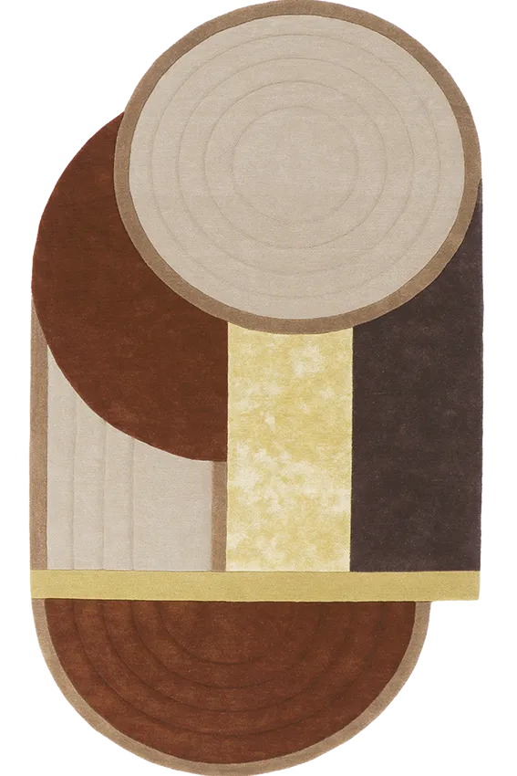toulemonde-bochart-bijoux-precieux-brun-tapis-laine-tencel-tuft-main image 1