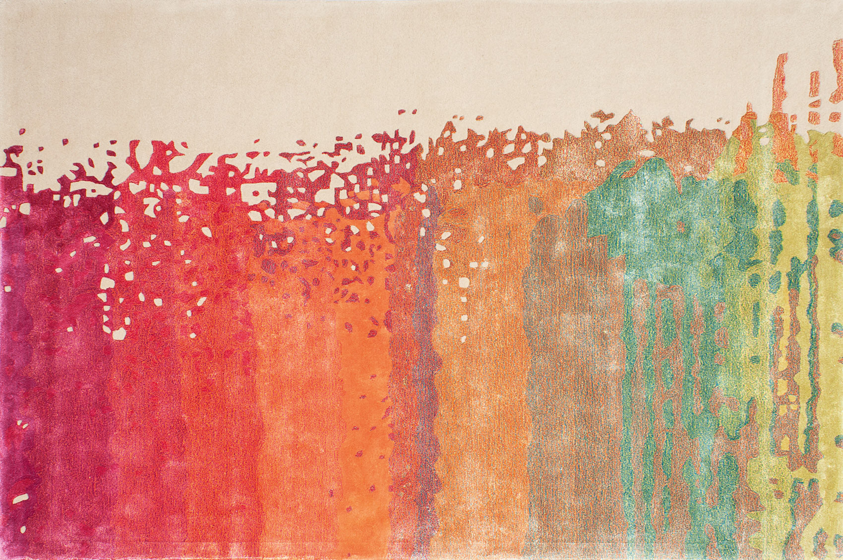 serge-lesage-tapis-cosmic-iris-tapis-d-grad-rose-orange-jaune image 2