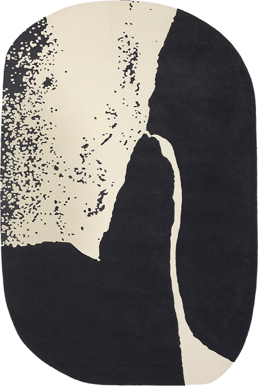 serge-lesage-akita-cru-ardoise-tapis-laine-contraste image 2