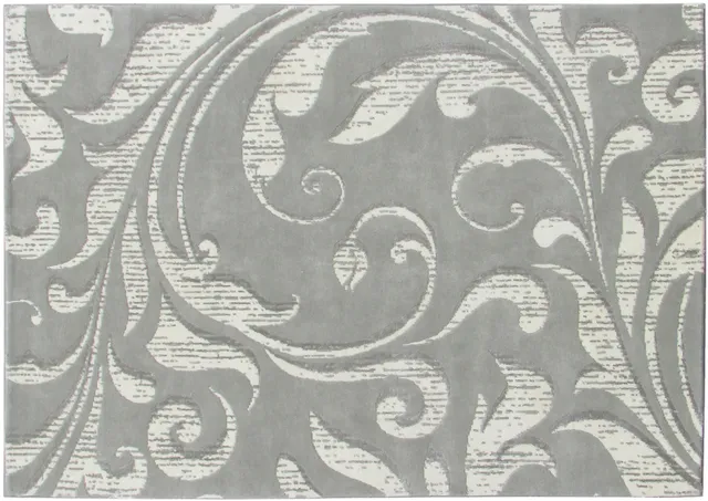 serge-lesage-frida-blanc-argent-170x240-tapis-uni-textur image 1