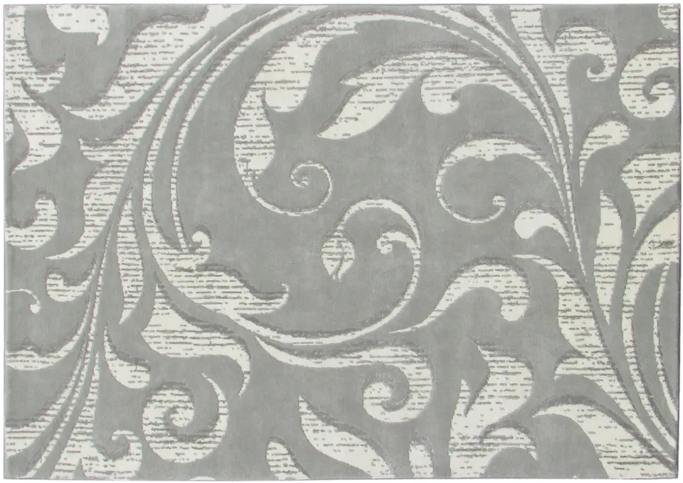 serge-lesage-frida-blanc-argent-170x240-tapis-uni-textur image 1