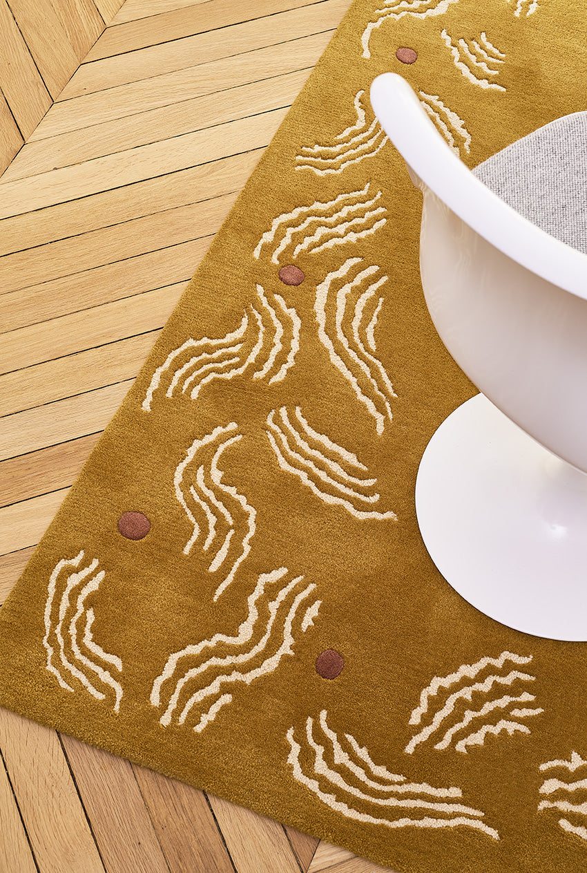 toulemonde-bochart-esterel-miel-tapis-laine-tuft-main-doroth-e-delaye image 3