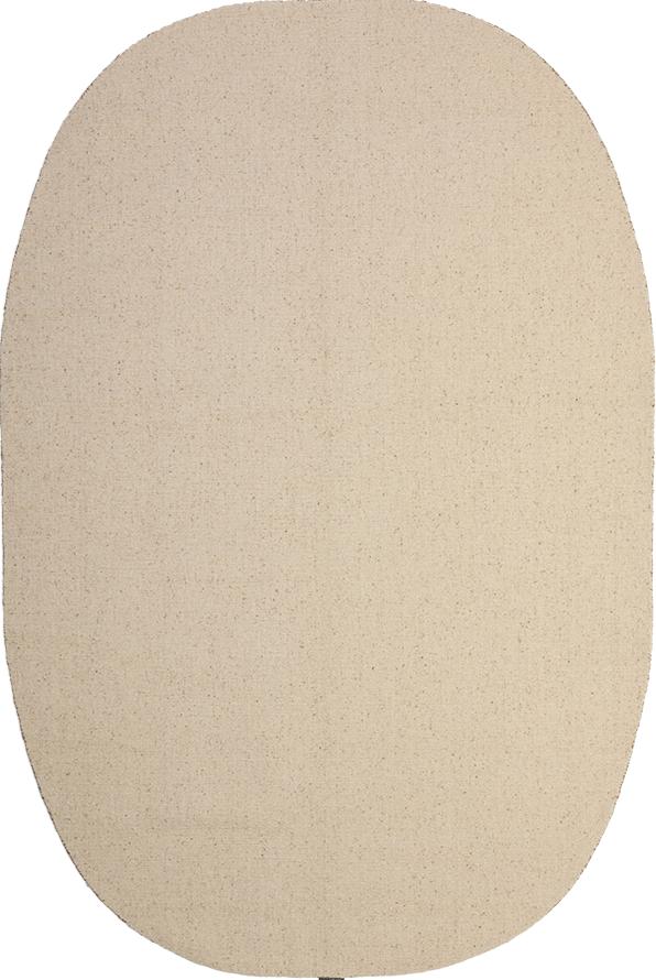 serge-lesage-chalki-beige-tapis-ovale-blanc-collection-cyclades image 2