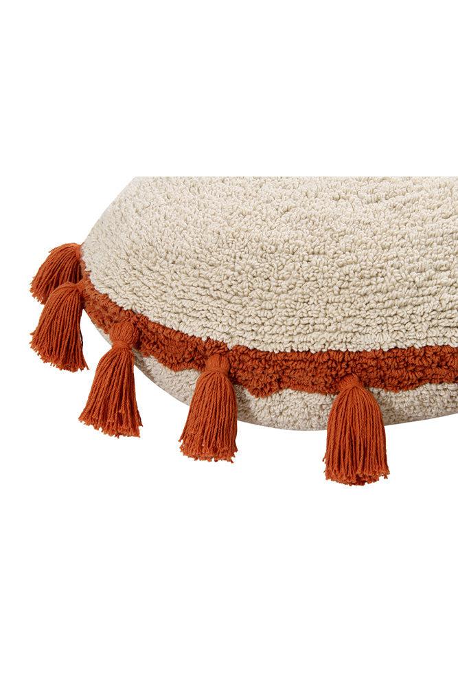 lorena-canals-coussin-lavable-circle-terracota-coussin-rond-boh-me image 4