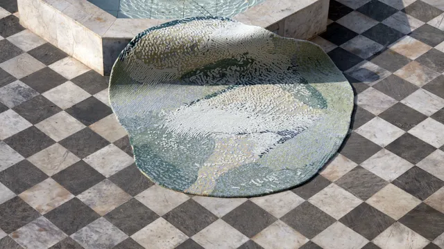 serge-lesage-tapis-baya-agate-tapis-rond-organique-fait-main image 1
