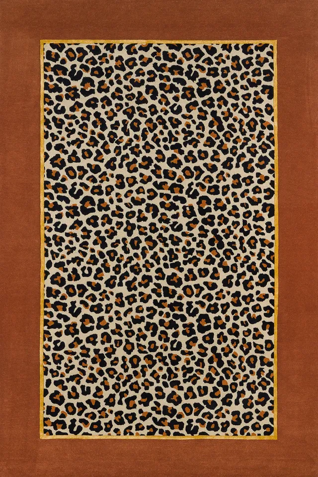 toulemonde-bochart-fauve-tapis-l-opard-laine-et-viscose image 1