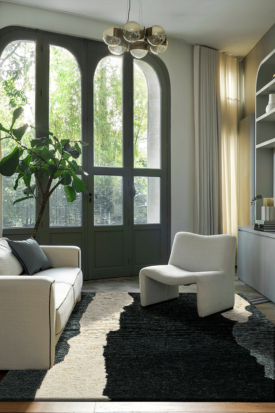 toulemonde-bochart-clair-obscur-tapis-noir-et-blanc-en-chanvre image 2