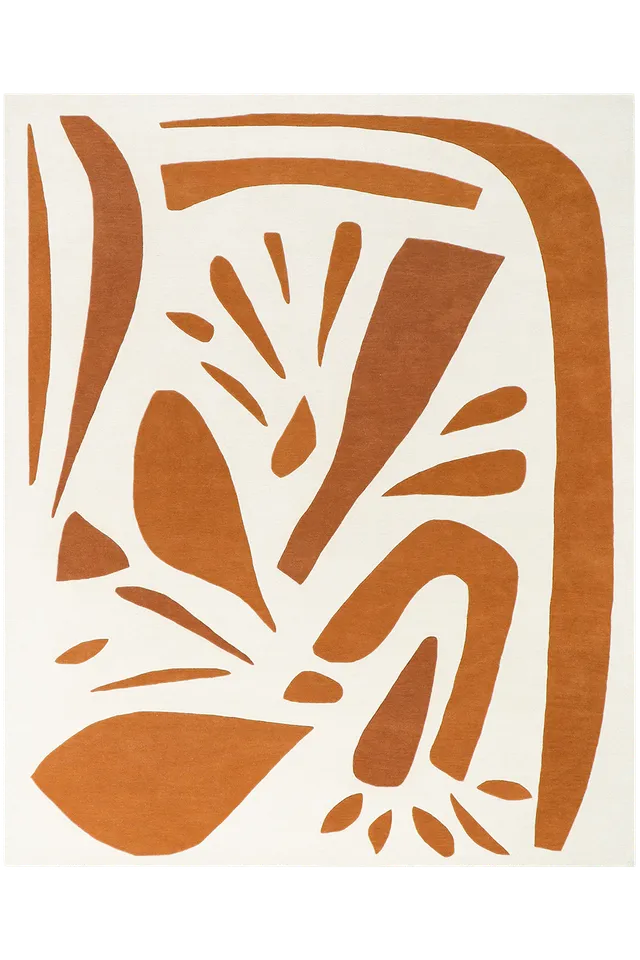 toulemonde-bochart-alpha-tapis-terracotta-laine-nz-tuft-main-g-om-trique image 1