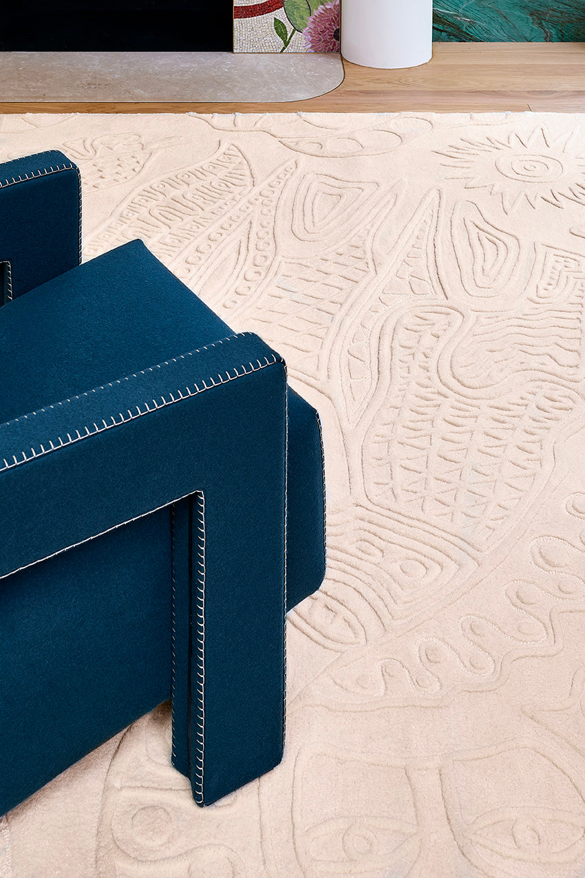 toulemonde-bochart-sabbia-blanc-tapis-blanc-laine-tuft-main-haut-relief image 3